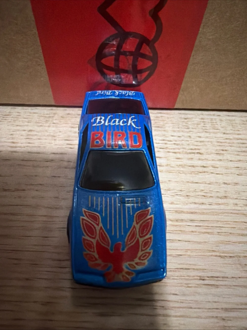 Vintage Yat Ming Blue Sports Car Black Bird Collectible Rare